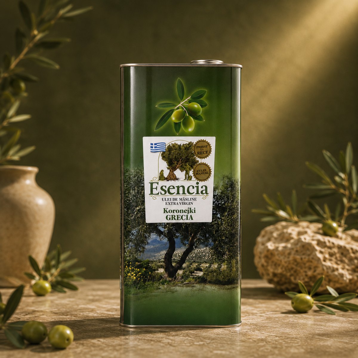 Ulei de măsline extravirgin Esencia Koroneiki – 5 L